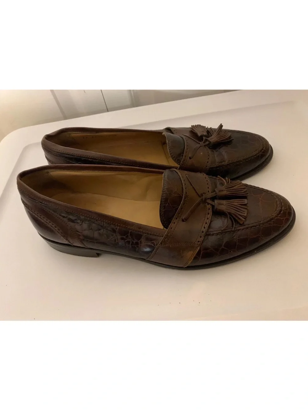 Johnston Murphy Mens Sz 10.5M Brown Cellini Made‎ Italy Brown Tassels